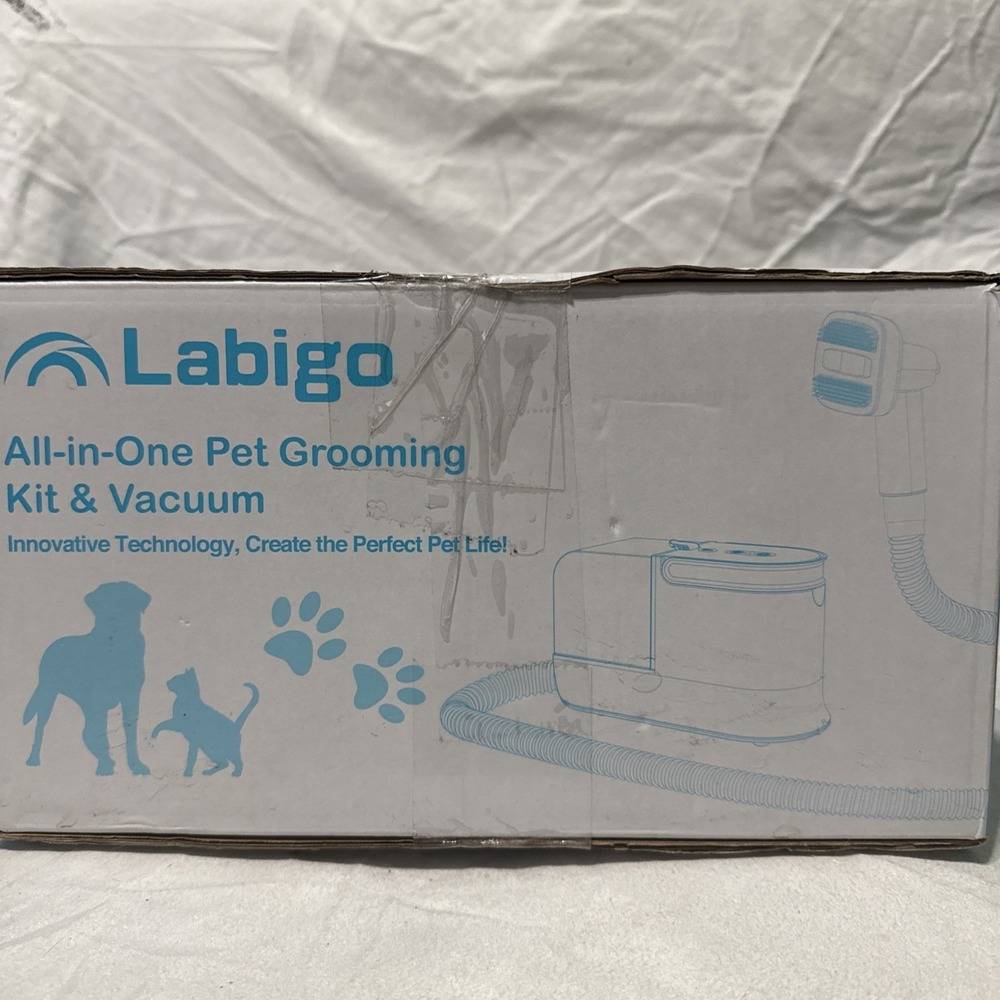 Labigo 4-in-1 Pet Grooming Kit & Vacuum Cleaner for Dogs & Cats –‎ Open Box